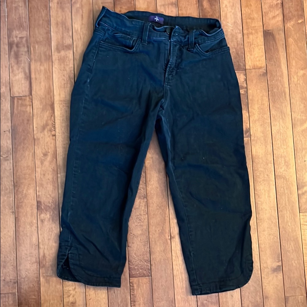 NYDJ Black Capri Jeans Straight Leg
